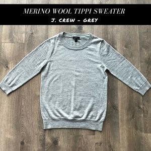 J. Crew | Merino wool Tippi sweater | GREY